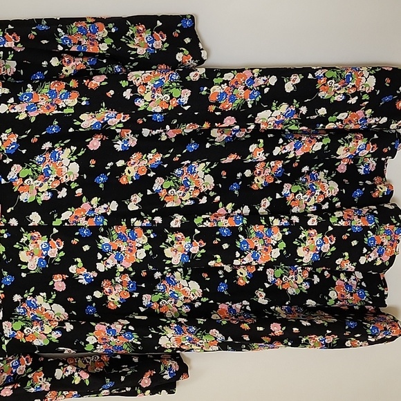 Boden Preppy  Wild Cluster Crew Neck Fit-And-Flare Dress Floral  Dress Size 10 - Picture 12 of 16